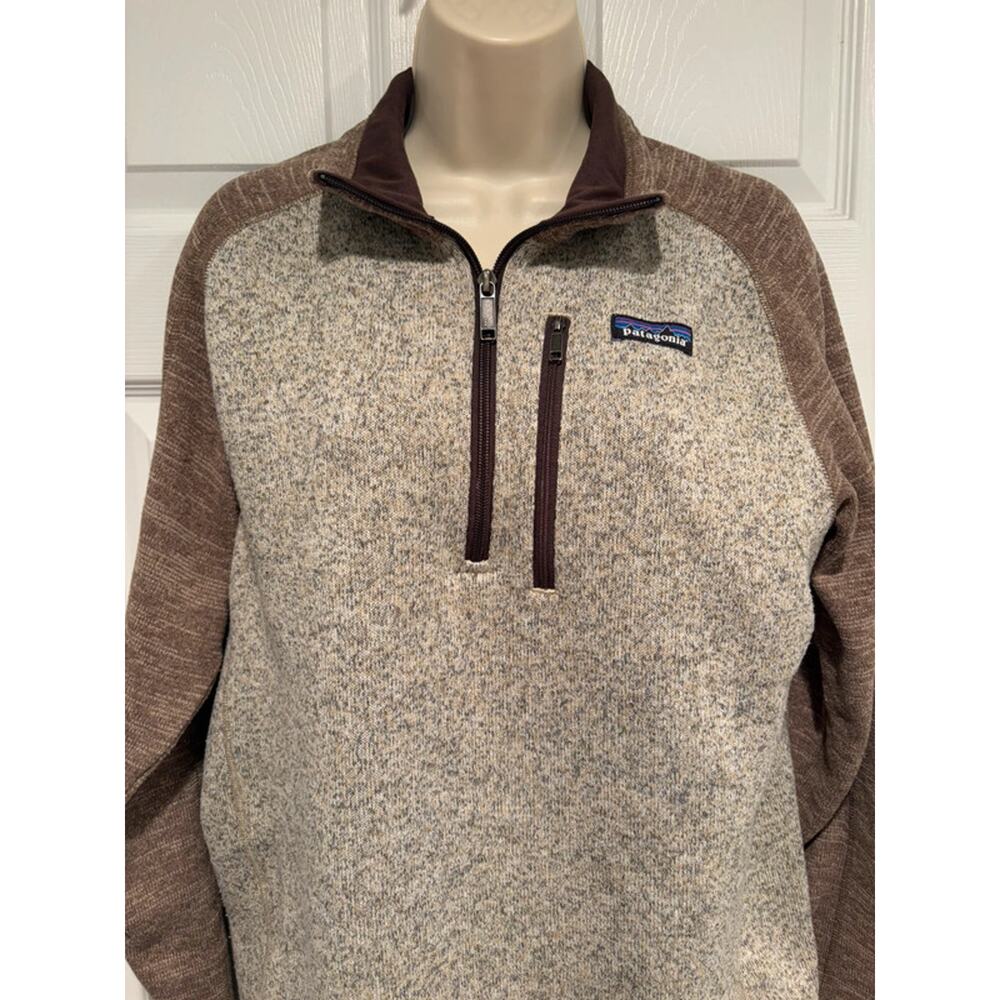 Patagonia Better Sweater 1/4 Zip Fleece Pullover Mens M Brown STY25522 FA18